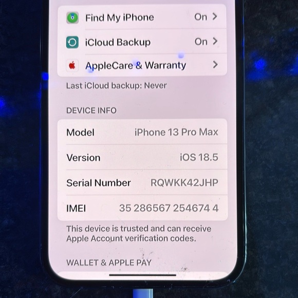 🎁Apple iPhone 13-pro max 128 steal blue - Picture 9 of 16